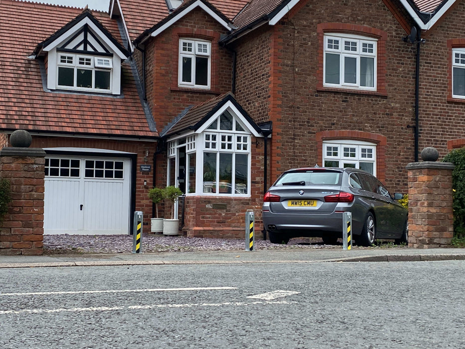 3 x Ramco 100 Driveway Security Bollards | Vehicle Theft Deterrent