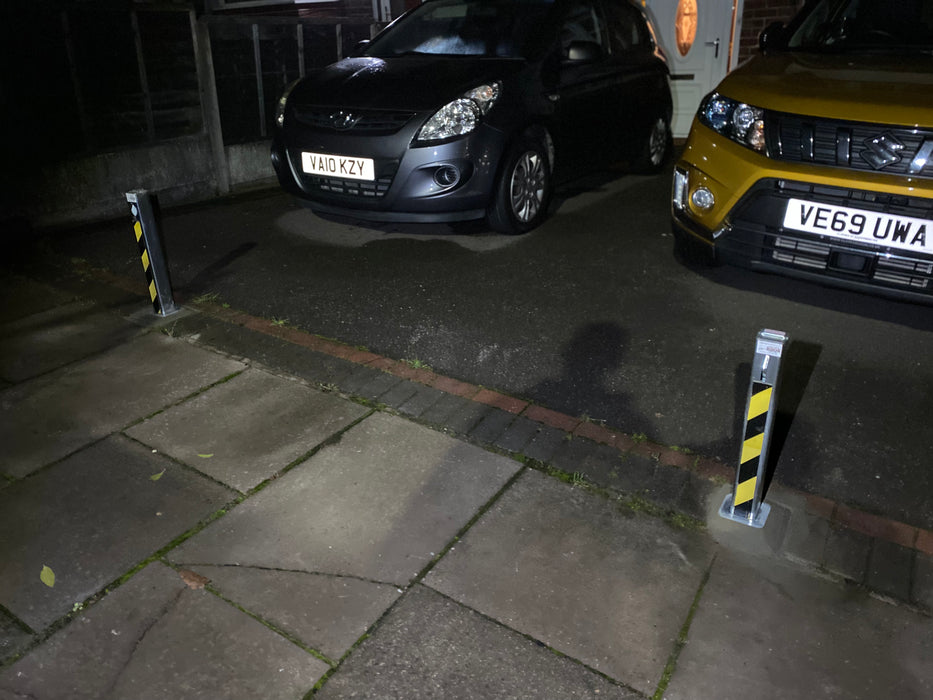 2 x Ramco 70 Light Weight Telescopic Security Bollards with Installation