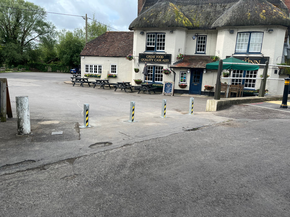 4 x Ramco 100 Telescopic Driveway Security Bollard - Fully Installed