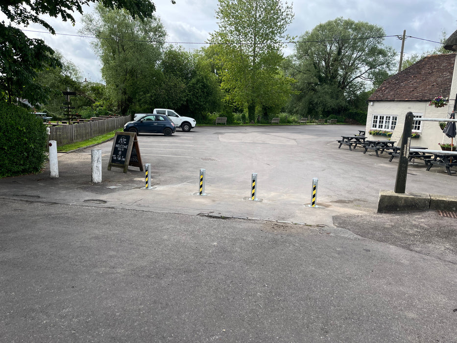 4 x Ramco 100 Telescopic Driveway Security Bollard - Fully Installed
