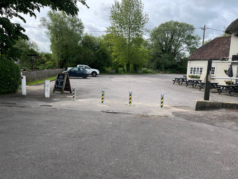 4 x Ramco 100 Telescopic Driveway Security Bollard - Fully Installed