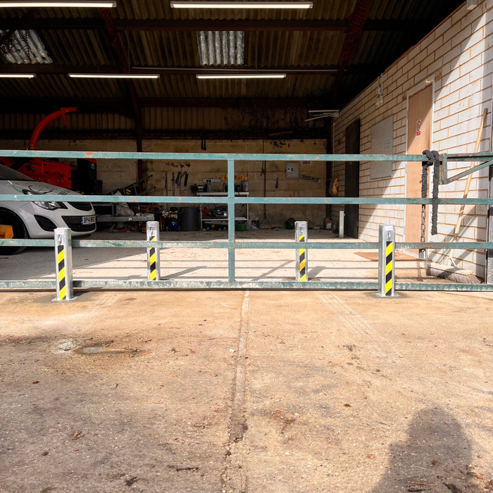 4 x Ramco 100 Telescopic Bollard With Lid - Professionally Installed