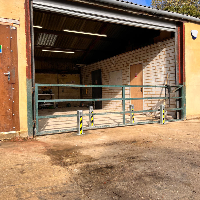 4 x Ramco 100 Telescopic Bollard With Lid - Professionally Installed