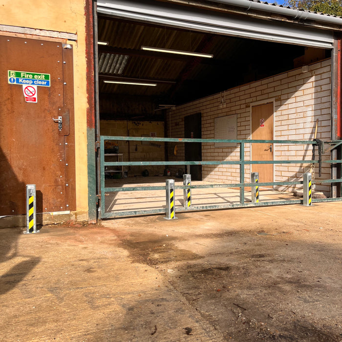 4 x Ramco 100 Telescopic Bollard With Lid - Professionally Installed