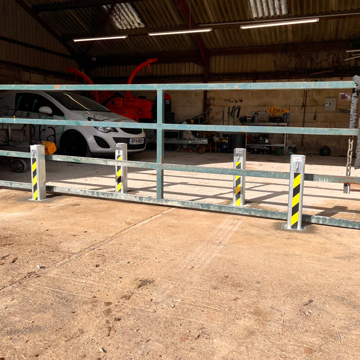 4 x Ramco 100 Telescopic Bollard With Lid - Professionally Installed