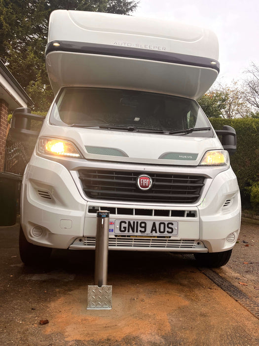 Ramco 600 Round Stainless Steel Telescopic Driveway Security Post