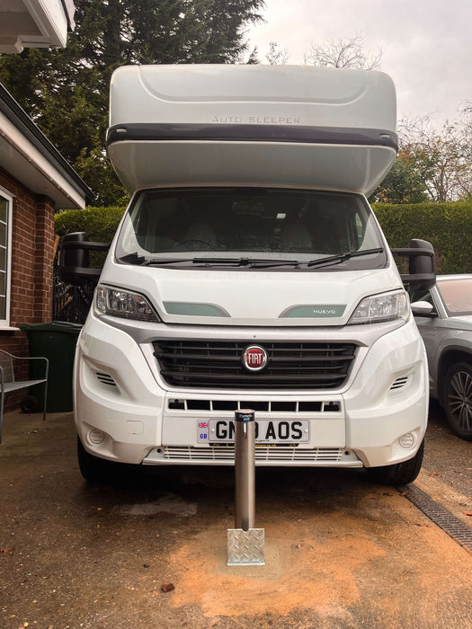 Ramco 600 Round Stainless Steel Telescopic Driveway Security Post