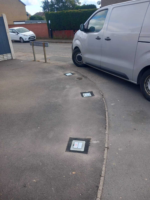 3 x Ramco 100 Driveway Security Bollards | Vehicle Theft Deterrent