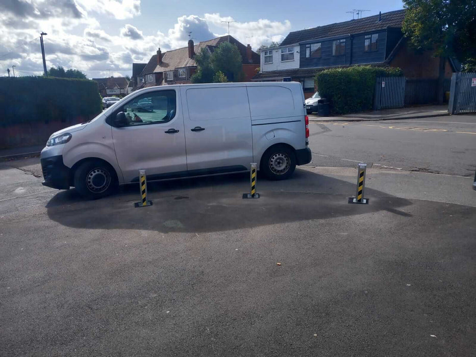 3 x Ramco 100 Driveway Security Bollards | Vehicle Theft Deterrent