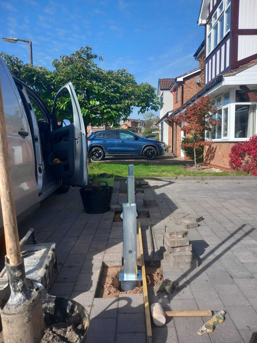 3 x Ramco 100 Driveway Security Bollards | Vehicle Theft Deterrent
