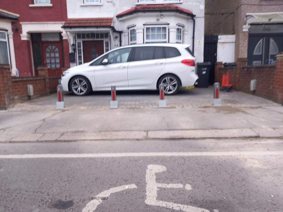 2 x Ramco 100 Stainless Steel Heavy Duty Security Bollard