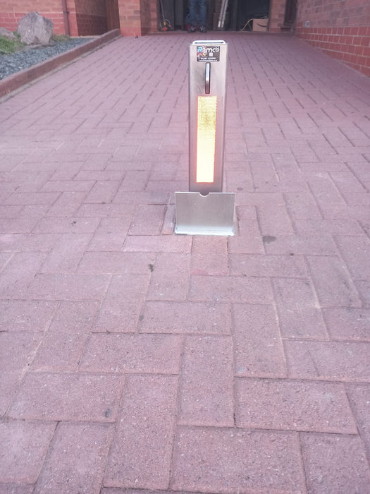 2 x Ramco 100 Stainless Steel Heavy Duty Security Bollard