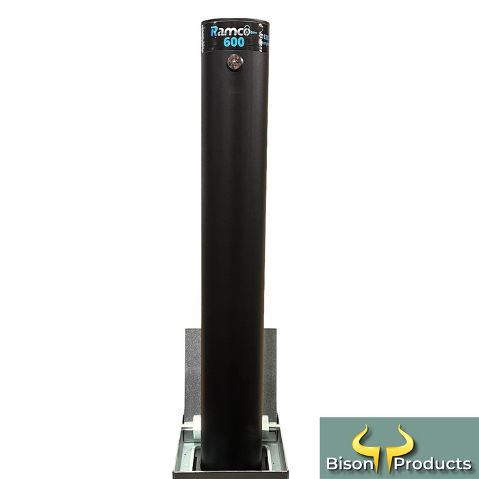 Ramco 600 Matte Black Driveway Security Bollard