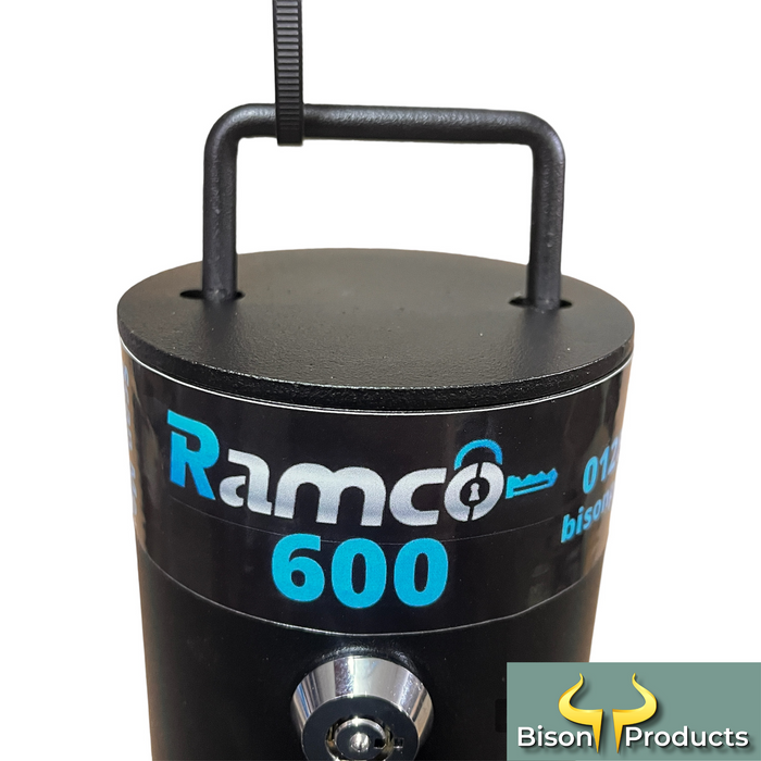 Ramco 600 Matte Black Driveway Security Bollard
