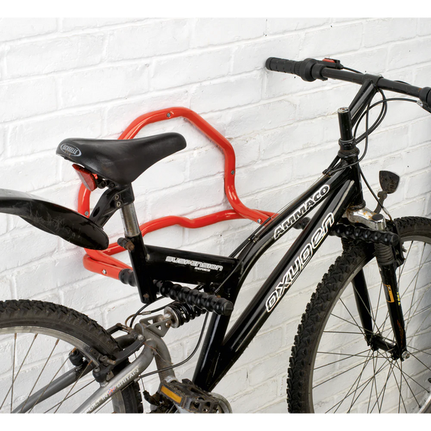Wall Mounted Folding Bike Rack in Red