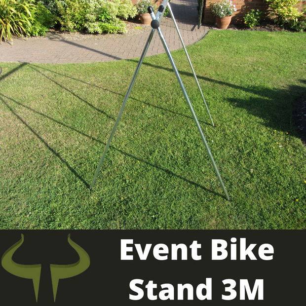 bison products transition bike rack 3 meters ideal for 10 bikes