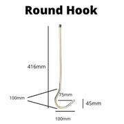 Ladder Clamp Round Hook Dimensions