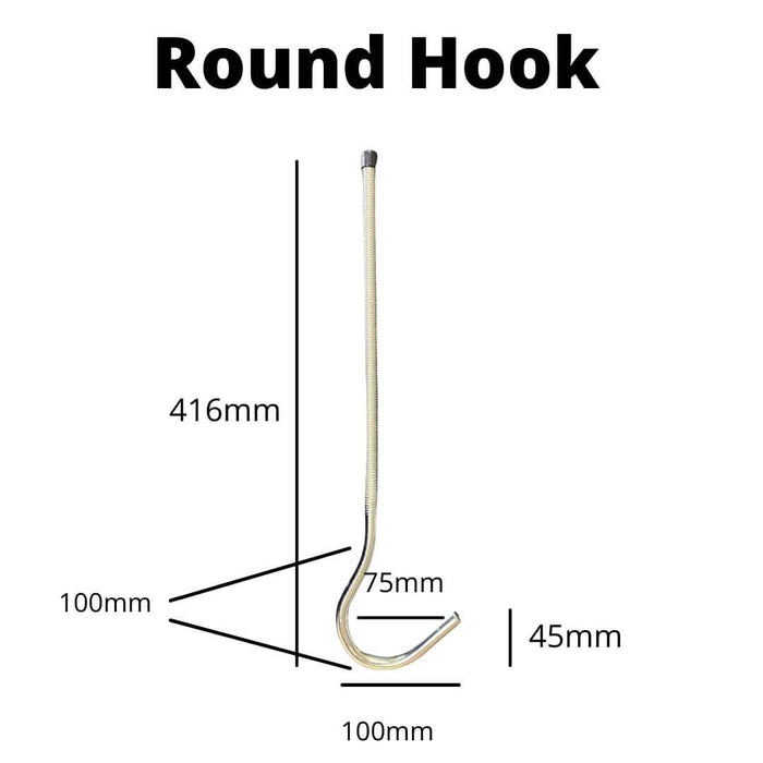 Ladder Clamp Round Hook Dimensions