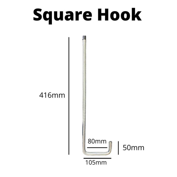 Ladder Clamp Square Hook Dimensions