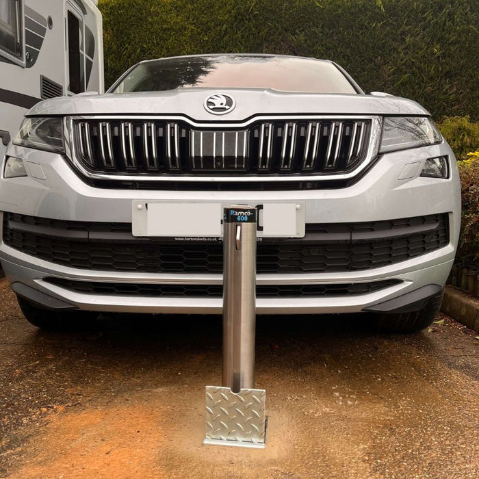The Ramco 600R Stainless Steel Security Bollard is a robust and durable driveway bollard designed to enhance security measures. Made from high-quality stainless steel, this bollard offers reliable protection against unauthorized vehicle access. Its sleek and modern design seamlessly integrates into any environment, making it suitable for residential, commercial, or industrial applications. The Ramco 600R is expertly crafted with attention to detail, ensuring its resilience against harsh weather conditions a