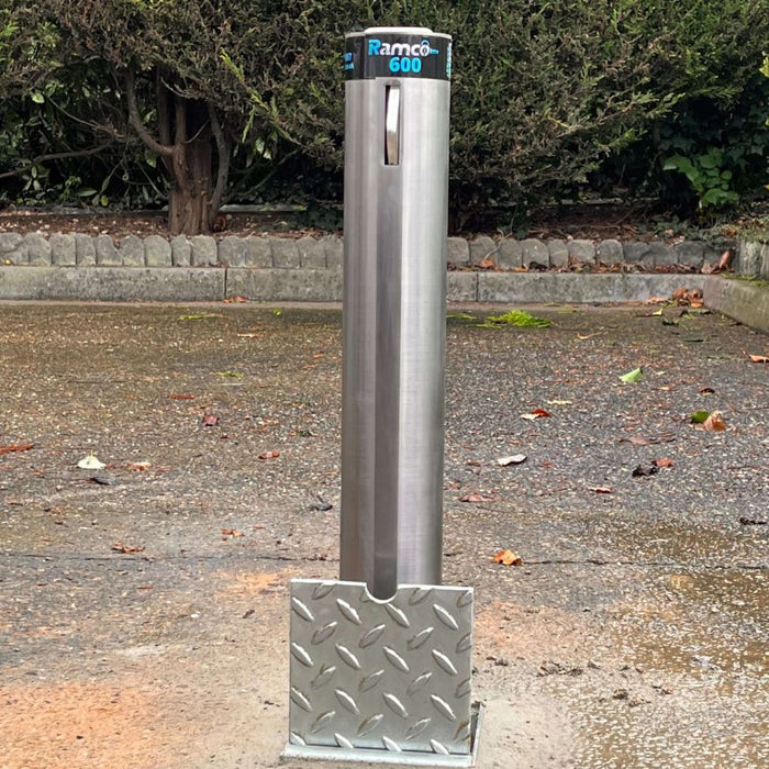 The Ramco 600R Stainless Steel Security Bollard is a robust and durable driveway bollard designed to enhance security measures. Made from high-quality stainless steel, this bollard offers reliable protection against unauthorized vehicle access. Its sleek and modern design seamlessly integrates into any environment, making it suitable for residential, commercial, or industrial applications. The Ramco 600R is expertly crafted with attention to detail, ensuring its resilience against harsh weather conditions a