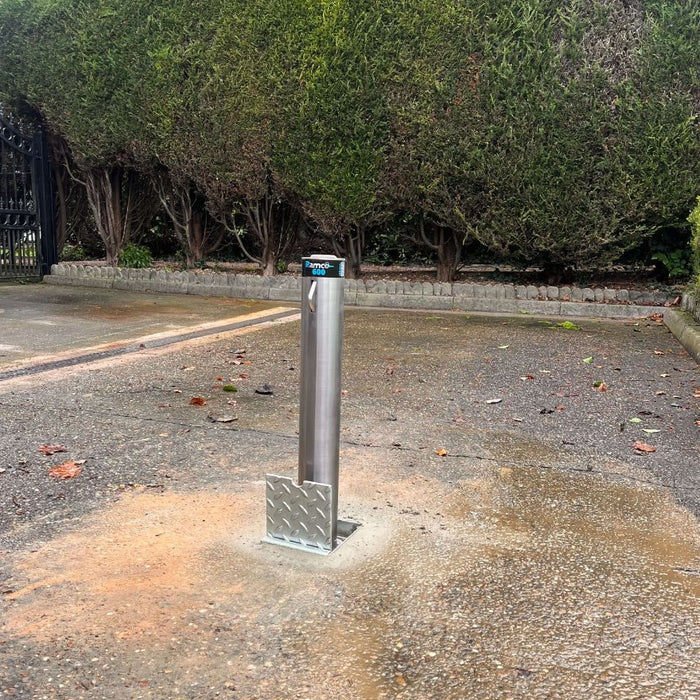 The Ramco 600R Stainless Steel Security Bollard is a robust and durable driveway bollard designed to enhance security measures. Made from high-quality stainless steel, this bollard offers reliable protection against unauthorized vehicle access. Its sleek and modern design seamlessly integrates into any environment, making it suitable for residential, commercial, or industrial applications. The Ramco 600R is expertly crafted with attention to detail, ensuring its resilience against harsh weather conditions a