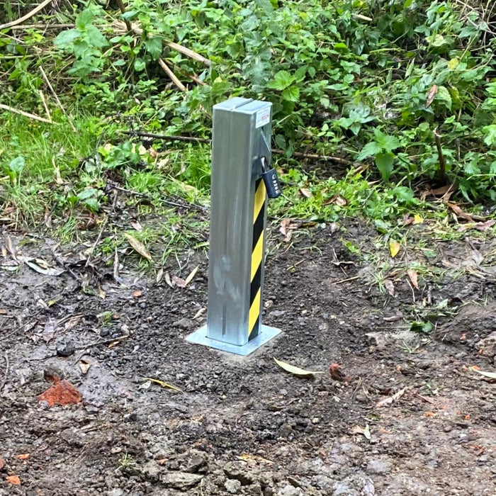 Telescopic 100 with padlock installed