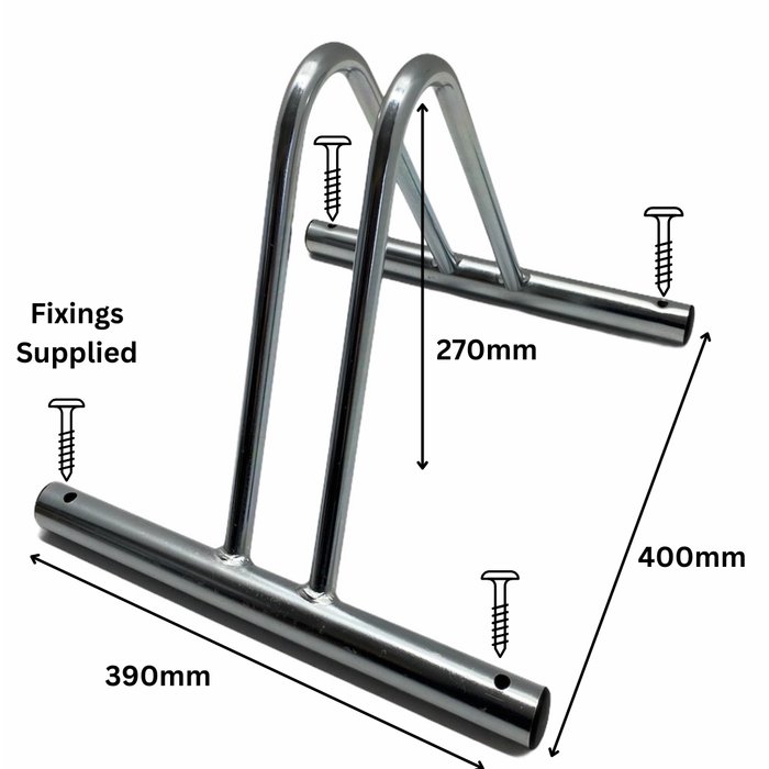1 Bike Floor or Wall Mounted Toast Rack Up To 55mm Tyres