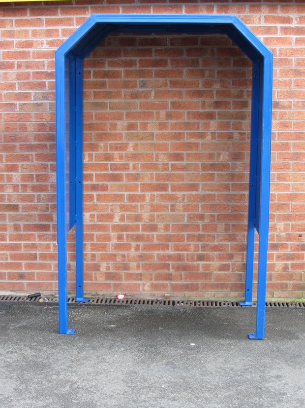 2 Person Outdoor Smoking Shelter in Blue - Bison Products