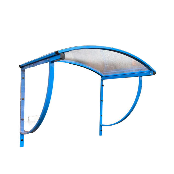 Bison Products Wall-Mounted Steel & Polycarbonate Weather Shelter in Gold
