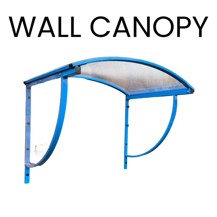 Bison Products Wall-Mounted Steel & Polycarbonate Weather Shelter in Gold