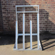 Efficient 6-Bike Semi Vertical Bike Rack - Galvanised and Ideal for Outdoor and Large Installations