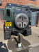 Ramco 600 telescopic driveway security bollard installed behind a Land Rover Defender 90 showing bollard height relative to vehicle