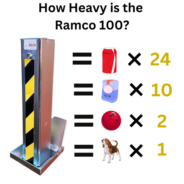 Ramco 100 Heavy Duty Telescopic Bollard with Protective Lid