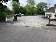 4 x Ramco 100 Telescopic Driveway Security Bollard Fully Installed by Bison Products