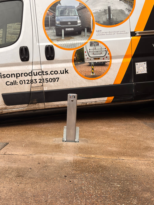 Ramco 100 Stainless Steel Heavy Duty Security Bollard with Lid