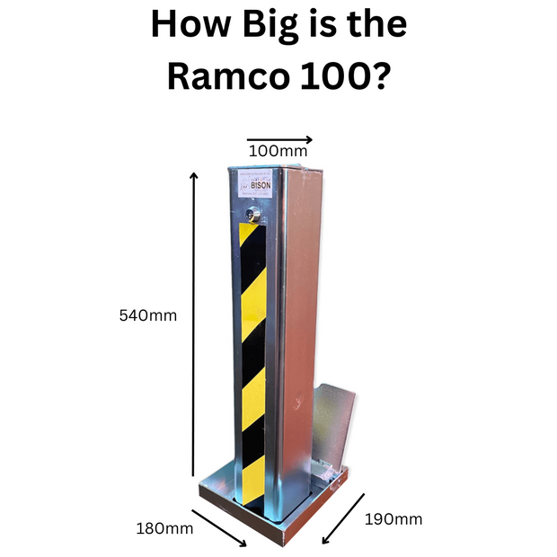 2 x Ramco 100 Telescopic Bollard With Lid - Professionally Installed
