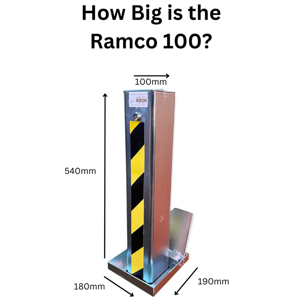 Ramco 100 Heavy Duty Stainless Steel Security Bollard Parking Post Ultimate Vehicle Protection