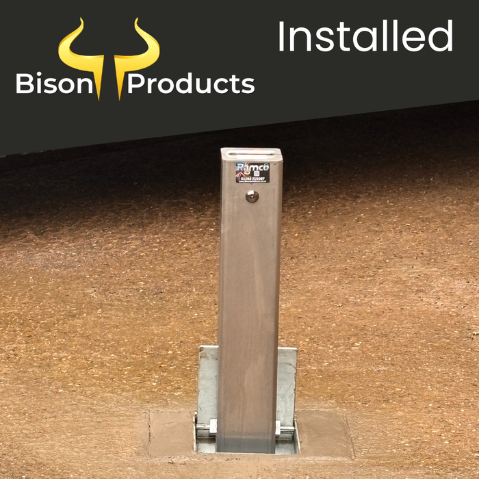 Heavy-Duty Telescopic Security Bollard with Boxed Lid | Ramco 100 | Anti-Ram Vehicle Protection