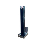 Ramco 600R in Black fully telescopic driveway security post for parked vehicle protection at home or commercial