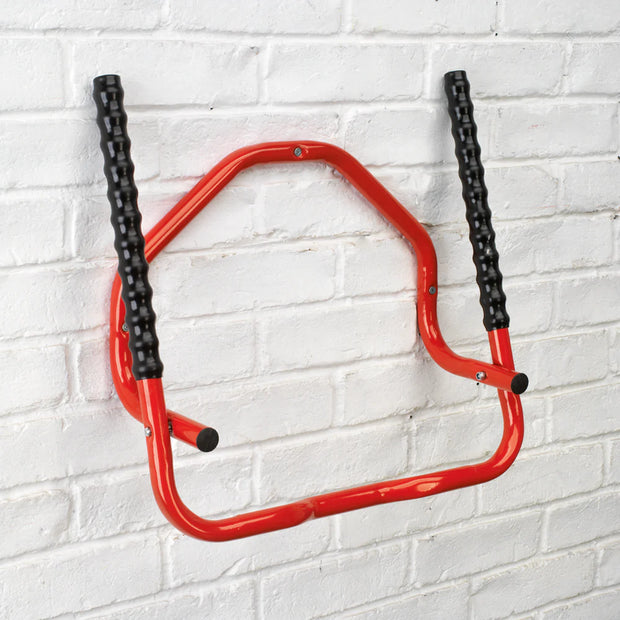 Wall Mounted Folding Bike Rack in Red – Bison Products