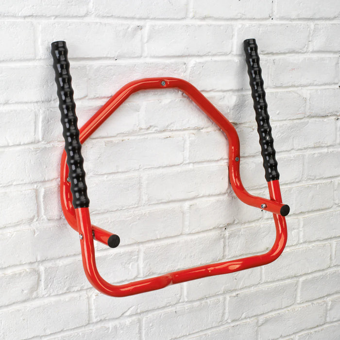 Wall Mounted Folding Bike Rack in Red — Bison Products