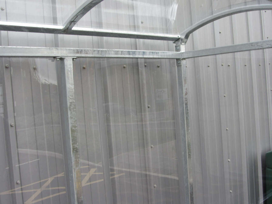 8 Person Premium Smoking Shelter Steel & Polycarbonate in Blue