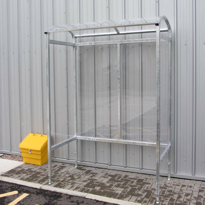 8 Person Premium Smoking Shelter Steel & Polycarbonate in Blue