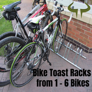 1 Bike Floor or Wall Mounted Toast Rack Up To 55mm Tyres