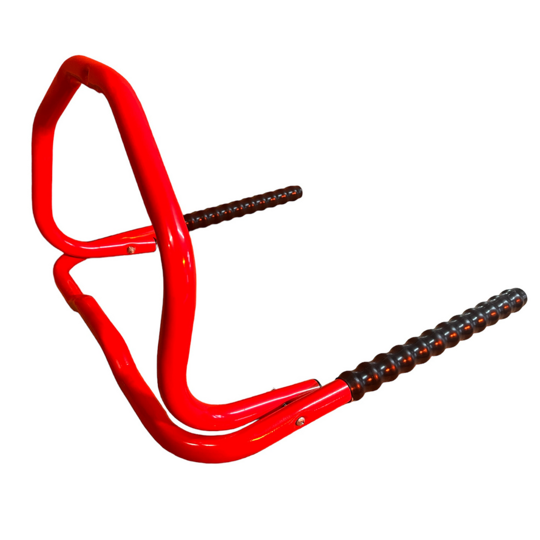 Wall Mounted Folding Bike Rack in Red — Bison Products