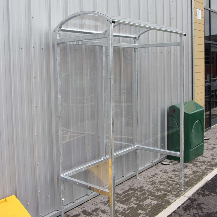 8 Person Premium Smoking Shelter Steel & Polycarbonate in Red