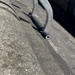 Stability bar rubber grip on ridge tile - close-up