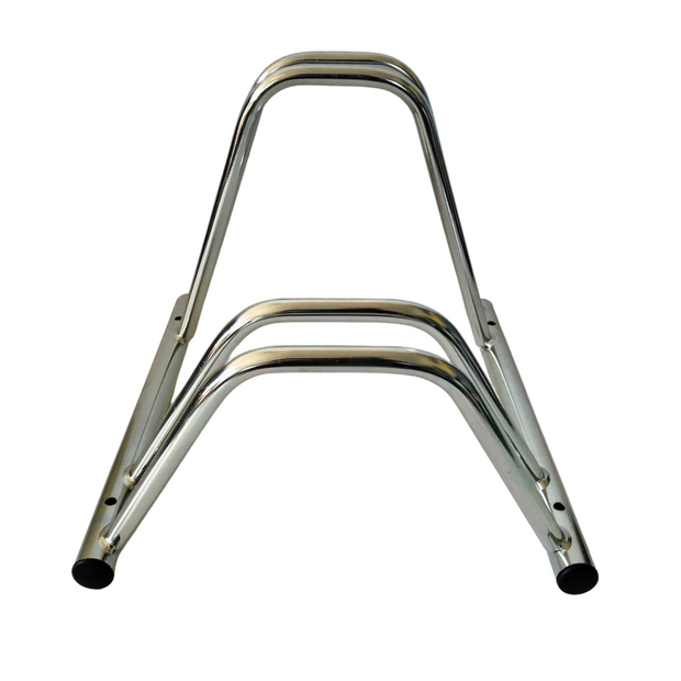 2 bike dual height flat top bike rack