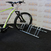 3 Bike Floor Mounted Bike Rack with Hooped top